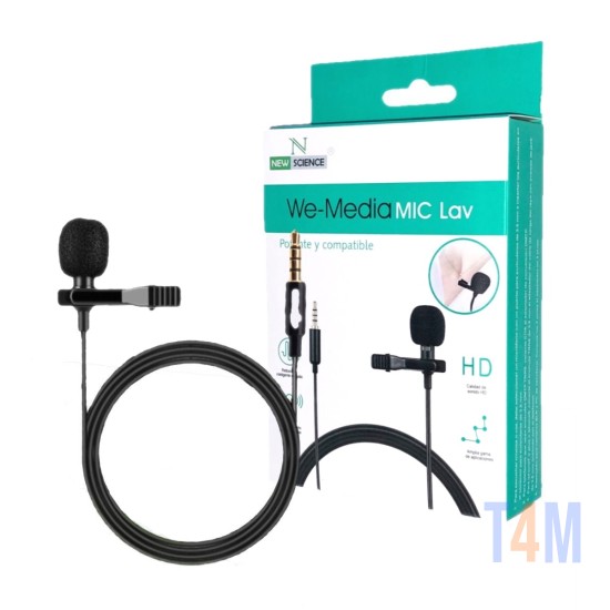 NEW SCIENCE WE-MEDIA MICROPHONE SUPERB SOUND FOR AUDIO AND VIDEO RECORDING